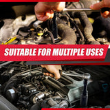 30Pcs 1/2" Socket Set, Drive Deep Impact Socket Set, Including 3 ", 5", 10" Impact Extension Bar, Standard SAE (3/8 "- 1") and Metric (10Mm-24Mm),Impact Adapter,Cr-V Steel