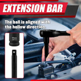 29Pcs 1/2" Socket Set, Drive Deep Impact Socket Set, Including 3 ", 5", 10" Impact Extension Bar, Standard SAE (3/8 "- 1") and Metric (10Mm-24Mm), Cr-V Steel