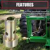 Quick Hitch Adapter Bushings, 2 Pair of Quick Hitch Bushing Kit Heavy Duty Steel Fits for Cat 1 3-Point Tractors Use with Quick Hitch System