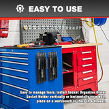 160Pcs ABS Socket Organizer Driver Socket Holder,Abs Tools-Socket Holder,1/4-Inch X 52 Clips,3/8-Inch X 60 Clips, 1/2-Inch X 48 Clips,Premium Quality Socket (2 Pack)