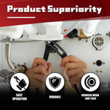 3Pcs Pump Pliers Set, Fast Adjustable Water Pump Pliers, V-Jaw Tongue and Groove Pliers, 50CR-V, 7-Inch, 10-Inch, 12-Inch