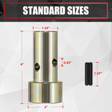 Quick Hitch Adapter Bushings, 2 Pair of Quick Hitch Bushing Kit Heavy Duty Steel Fits for Cat 1 3-Point Tractors Use with Quick Hitch System