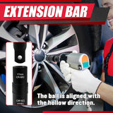 5PCS 1/2" Drive Impact Socket Set,Flip Socket Set,Metric(17X19,21X22 Mm) & Sae(3/4X13/16,7/8X15/16In) with 3” Extension Bar,Cr-Mo Steel,Double Ended Thin Wall Nut Sockets