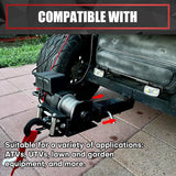 Universal Trailer Hitch Winch Mounting Plate with 2" Receiver , Winch Bracket Winch Mounting Plate for ATV UTV Winch Bracket Mounting Bracket