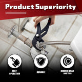 3Pcs Water Pump Pliers Set, Fast Adjustable Water Pump Pliers, V-Jaw Tongue and Groove Pliers, Groove Joint Pliers Set, 50CR-V, 7-Inch, 10-Inch, 12-Inch