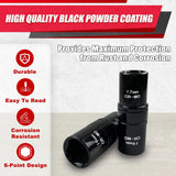 5PCS 1/2" Drive Impact Socket Set,Flip Socket Set,Metric(17X19,21X22 Mm) & Sae(3/4X13/16,7/8X15/16In) with 3” Extension Bar,Cr-Mo Steel,Double Ended Thin Wall Nut Sockets