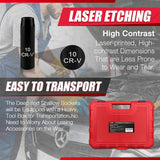 61Pcs 3/8" Socket Set, Drive Deep Impact Socket Set, Including 3 ", 6" Impact Extension Bar, Standard SAE (5/16 to 3/4”) and Metric (8Mm-22Mm),Cr-V Steel