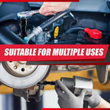 30Pcs 1/2" Socket Set, Drive Deep Impact Socket Set, Including 3 ", 5", 10" Impact Extension Bar, Standard SAE (3/8 "- 1") and Metric (10Mm-24Mm),Bit Adaptor,Cr-V Steel