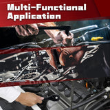 95PCS 3/8” Drive Impact Socket Set,Socket Wrench Set,Include Ratchet Handle, Adapter, Extension Bar, Spark Plug Socket, 1/4" Bits,Metric/Sae,Deep/Shallow,6-Point,Cr-V Steel