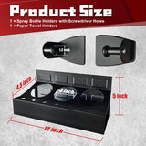 4PCS Magnetic Toolbox Shelf, Magnetic Toolbox Tray Set,Black Matte,Extra Strong Magnetic for Garages, Repair Shops and DIY