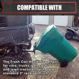 2 Inch Trash Can Hauler Grabber Hitch Reciever,Trash Tow Truck Grab Hook Receiver, Single Tank Trash Tow Hook Trash Box Hauler Grabber Trash Tow Hook Attachment for Lawn Mower Garden Tractor