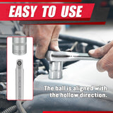 69Pcs 1/4”&3/8" Drive Impact Socket Set,Drive Master Socket Set,Sae/Metric, Deep & Shallow with Drive Head Ratchet,Drive Spark Plug Socket,Extension Bar (3” & 6”),6 Point,Cr-V Steel