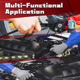 9PCS Anti-Slip Ratcheting Combination Wrench Set, SAE 1/4"-3/4", 72-Tooth, Cr-V Steel, 12 Point with Roll up Pouch