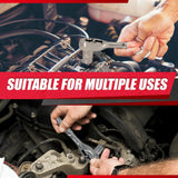 35Pcs 1/4"&3/8” Drive Impact Socket Set,Drive Master Socket Set,Sae/Metric with 3/8" Drive Head Ratchet,Drill Adapter,Extension Bar,6 Point,Cr-V Steel,Mirror Chrome