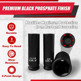 40Pcs 1/2" Socket Set, Drive Deep Impact Socket Set, Including 3 ", 5", 10" Impact Extension Bar, Standard SAE (3/8 "- 1") and Metric (10Mm-24Mm), Sandblasting,Impact Coupler,Cr-V Steel