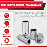 69Pcs 1/4”&3/8" Drive Impact Socket Set,Drive Master Socket Set,Sae/Metric, Deep & Shallow with Drive Head Ratchet,Drive Spark Plug Socket,Extension Bar (3” & 6”),6 Point,Cr-V Steel