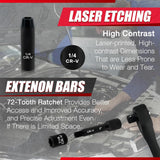 83Pcs 1/4" Socket Set,Drive Impact Socket Set, Sae/Metric, Deep & Shallow, Cr-V Steel, 6 Point with Adapters, 72T Ratchet Handle, Extension Bars,Screwdriver Bits,4-15Mm,5/32-9/16 Inch