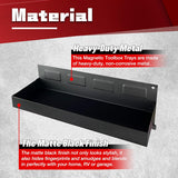 4PCS Magnetic Toolbox Shelf, Magnetic Toolbox Tray Set,Black Matte,Extra Strong Magnetic for Garages, Repair Shops and DIY