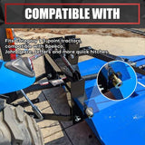 Quick Hitch Adapter Bushings, 2 Pair of Quick Hitch Bushing Kit Heavy Duty Steel Fits for Cat 1 3-Point Tractors Use with Quick Hitch System