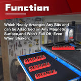 3PCS 1/4" Magnetic Hex Bit Holder with Strong Magnetic Base,Magnetic Screwdriver Bit Organizer,Holds 43Pcs Holes Bit (Bits Not Included)