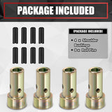 Quick Hitch Adapter Bushings, 2 Pair of Quick Hitch Bushing Kit Heavy Duty Steel Fits for Cat 1 3-Point Tractors Use with Quick Hitch System