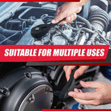 32Pcs Master Hex Bit Socket Set, Allen Socket Set, 1/4'', 3/8'&1/2'' Hex Drive Sockets, SAE &Metric,S2 Alloy Steel & Cr-V,5/64 to 3/4,2Mm to 19Mm