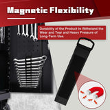 2Pcs Magnetic Wrench Organizer, Wall Mounted Magnetic Tool Organizer, Handheld Magnetic Wrench Holder SAE & Metric for Workshop