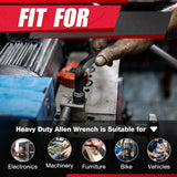 13PCS Hex Key Set,Jumbo Allen Wrench Set, Metric 2-19Mm, Precision Hex Key Set, S2, BLACK, Jumbo Hex Key Allen Wrench Set for Professional Use