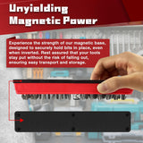 3PCS 1/4" Magnetic Hex Bit Holder with Strong Magnetic Base,Magnetic Screwdriver Bit Organizer,Holds 43Pcs Holes Bit (Bits Not Included)