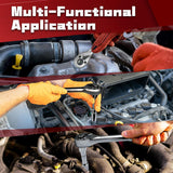 86PCS 1/4”&3/8” Drive Impact Socket Set,Socket Wrench Set,Include Ratchet Handle, Extention Bar, Adapter, 1/4" Bits,Metric/Sae,Deep/Shallow,6-Point,Cr-V Steel,Mirror