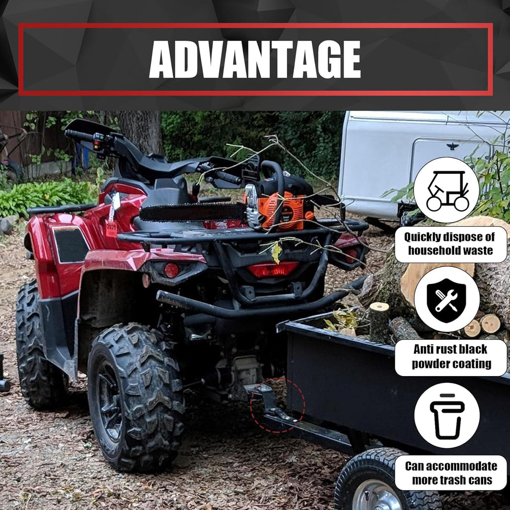 VIAGL ATV UTV Three-Way Hitch Attachents Trailer Hitch Adapter Fit For