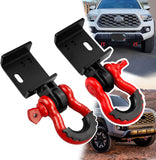 Front Demon Tow Hook Bracket with 3/4 Inches Shackle Fit for Toyota Tacoma 2009-2023